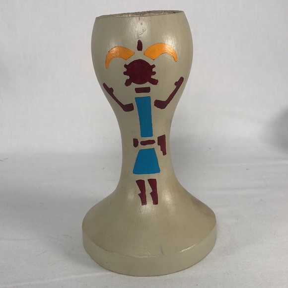 Native American Gourd Art Artist Signed 7” - Picture 3 of 6